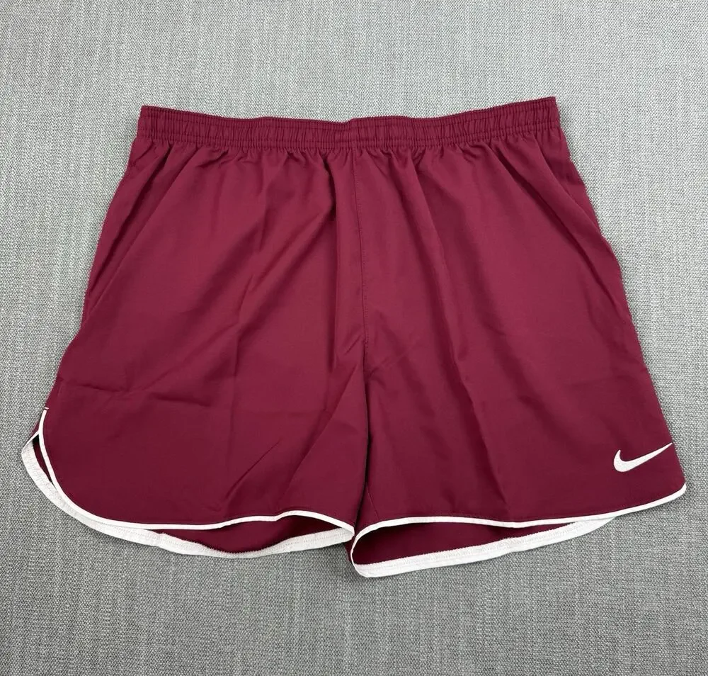 Nike Laser V Women’s Soccer Shorts Large Burgundy Dri-FIT Slim Fit NWT